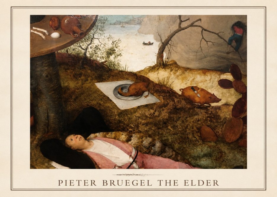 Pieter Bruegel The Land of Cockaigne II No1 - Affiche