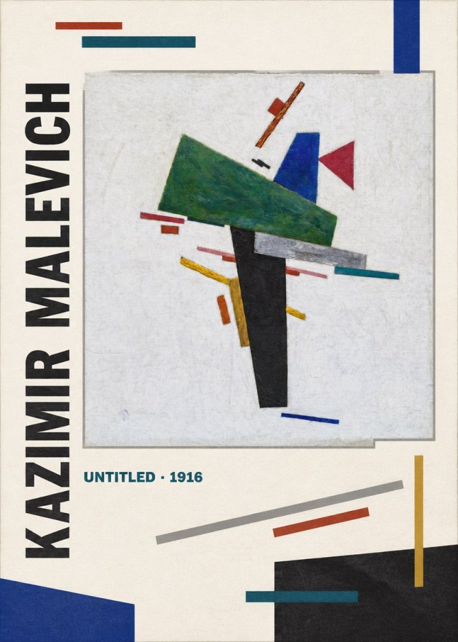 Kazimir Malevich Suprematist Composition II No5 - Affiche