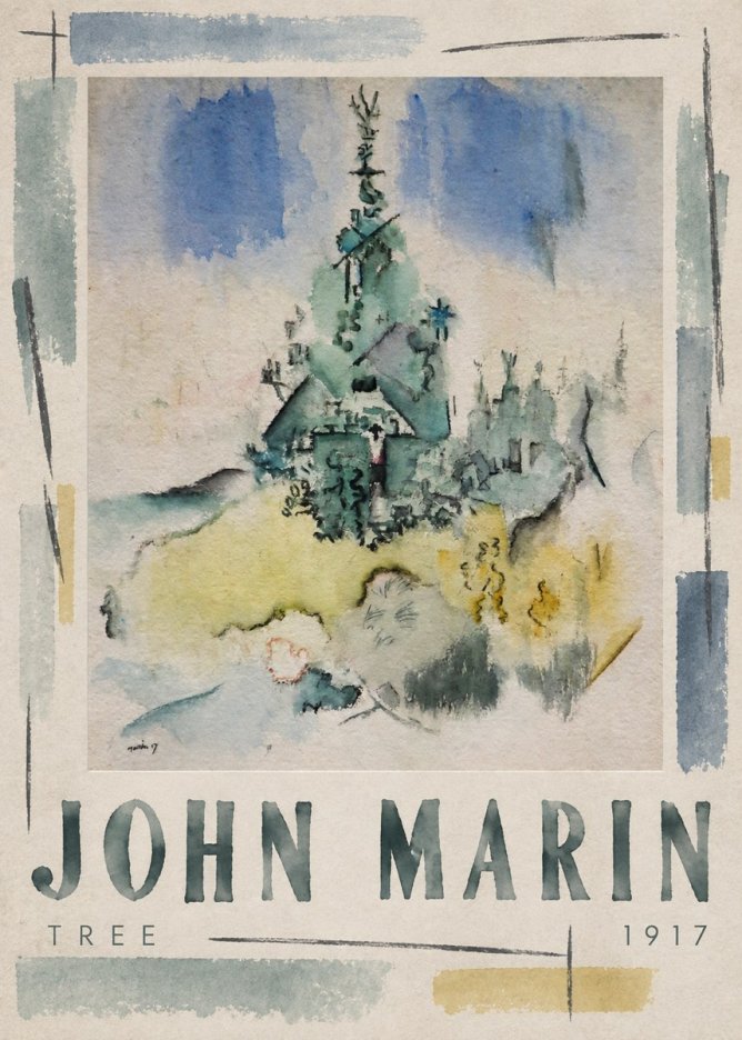 John Marin Tree No2 - Affiche