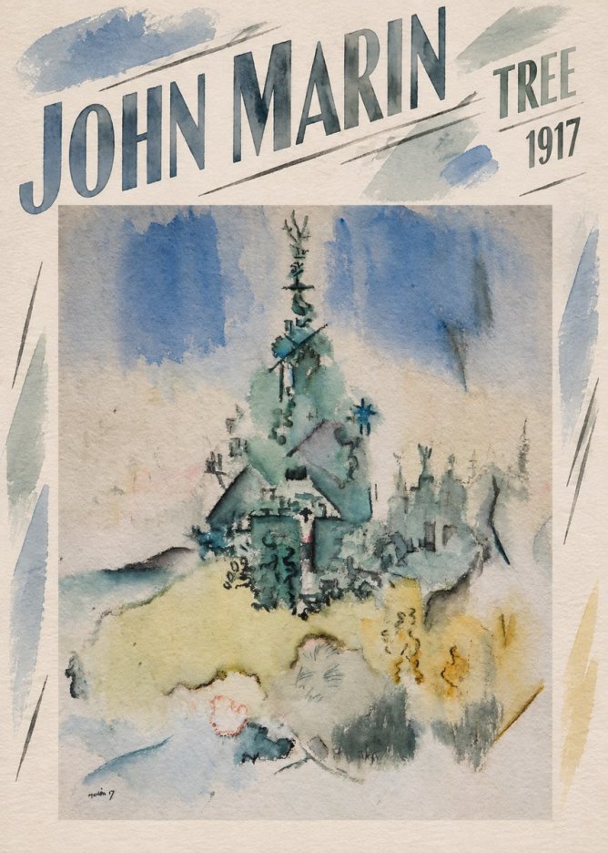 John Marin Tree No4 - Affiche