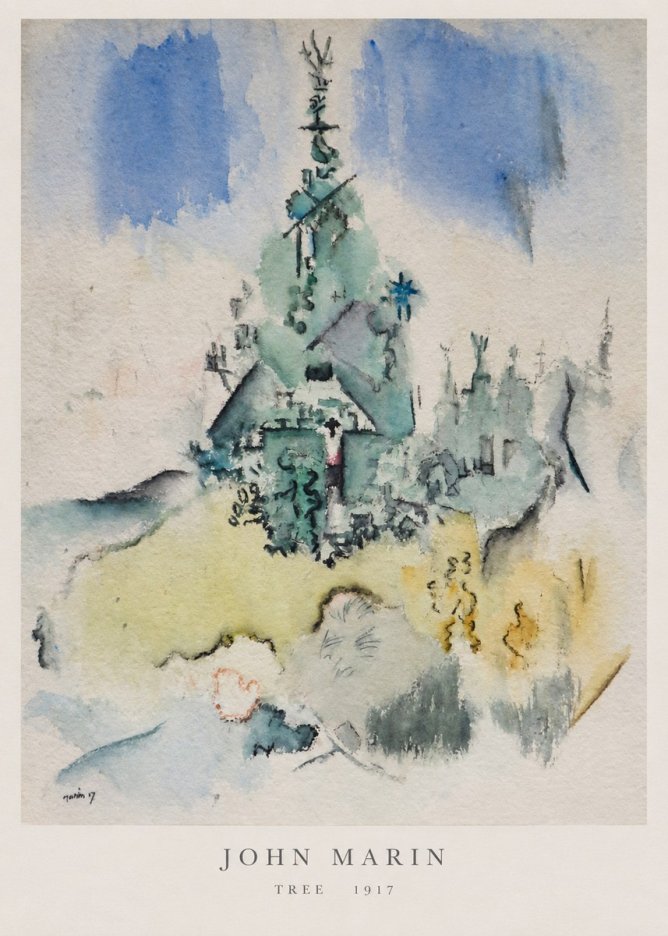 John Marin Tree No6 - Affiche