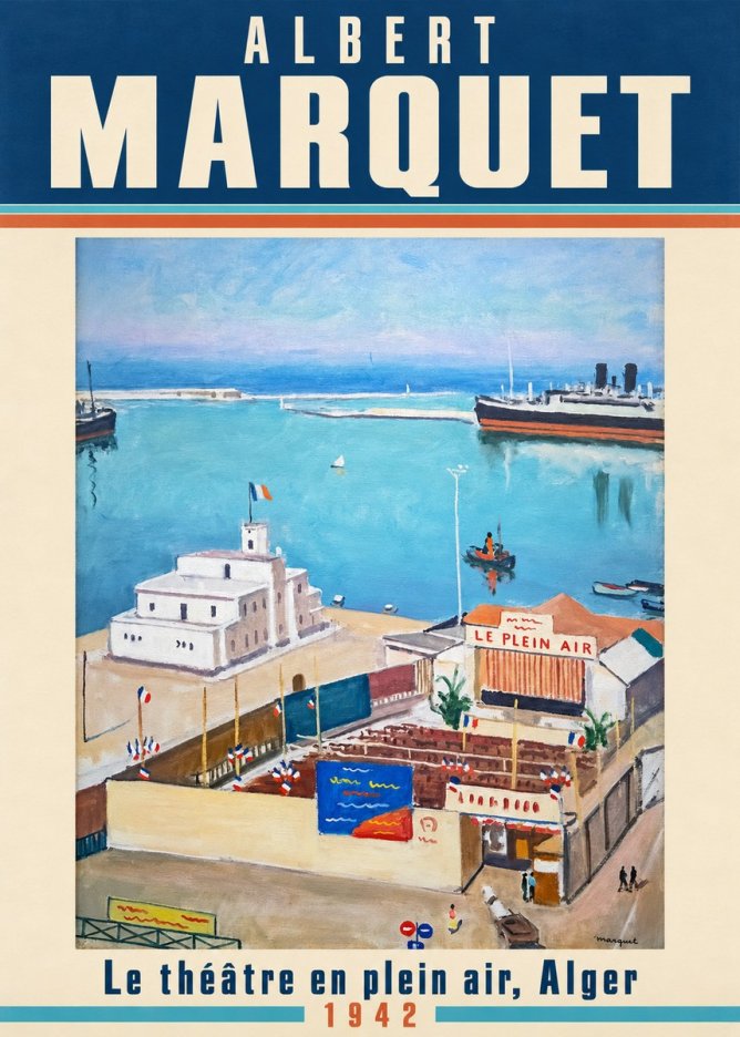 Albert Marquet Le Théâtre En Plein Air, Alger No2 - Affiche