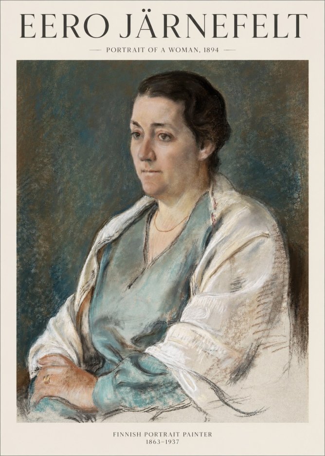 Eero Järnefelt Portrait of a Woman, 1894 No1 - Affiche