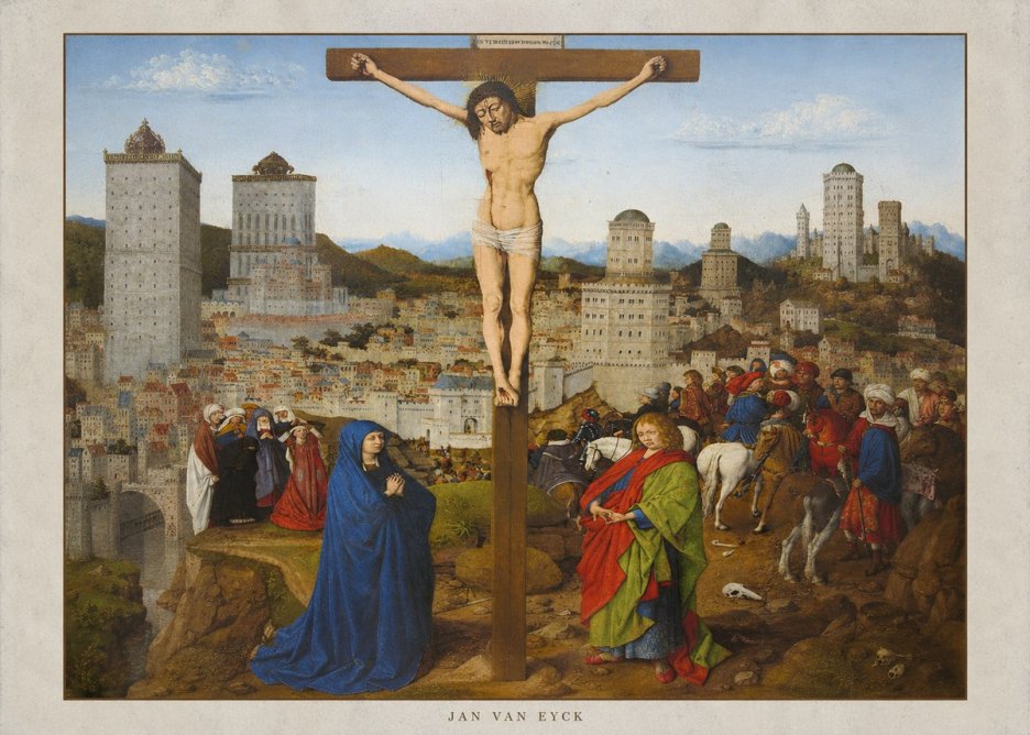 Jan van Eyck The Crucifixion No4 - Affiche