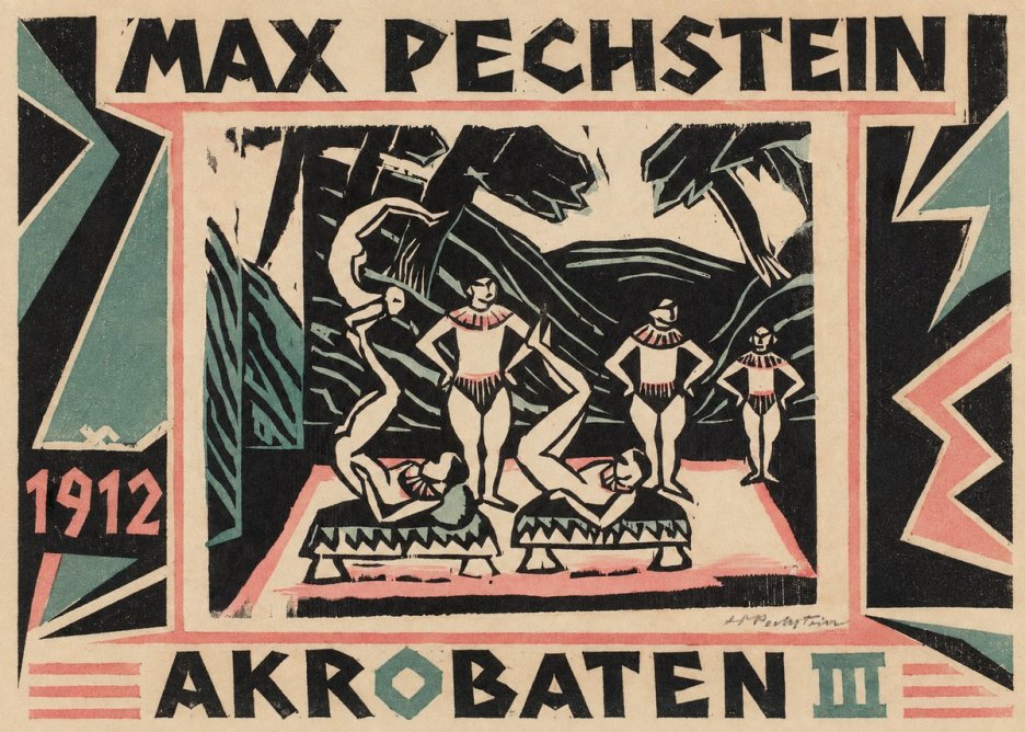 Max Pechstein Akrobaten Iii No1 - Affiche