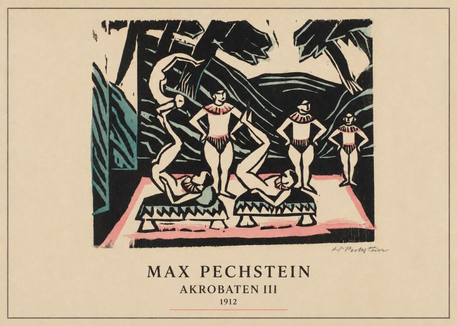 Max Pechstein Akrobaten Iii No4 - Affiche