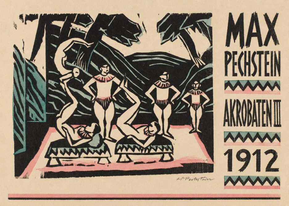 Max Pechstein Akrobaten Iii No6 - Affiche