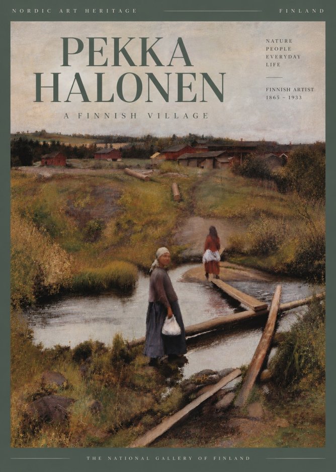 Pekka Halonen A Finnish Village No4 - Affiche