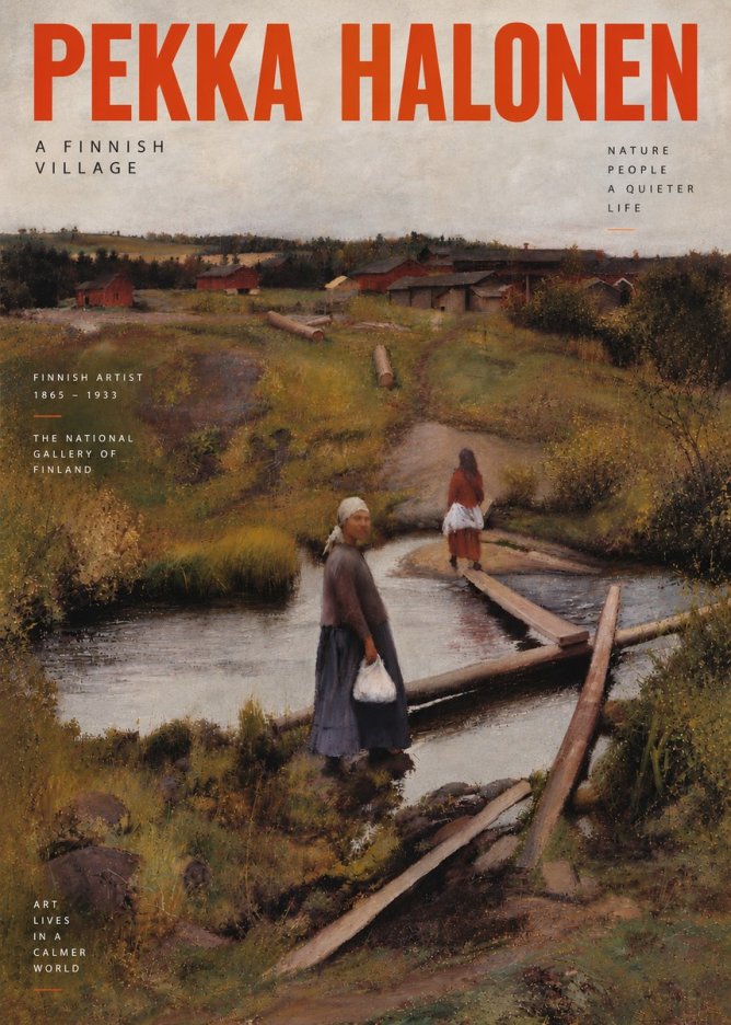 Pekka Halonen A Finnish Village No5 - Affiche