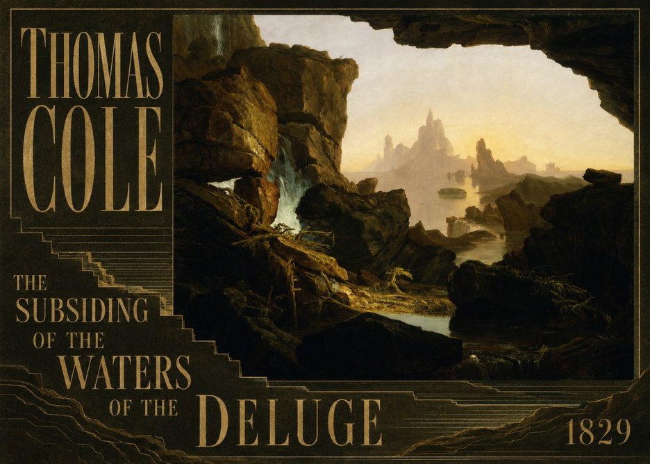 Thomas Cole The Subsiding of the Waters of the Deluge II No5 - Affiche