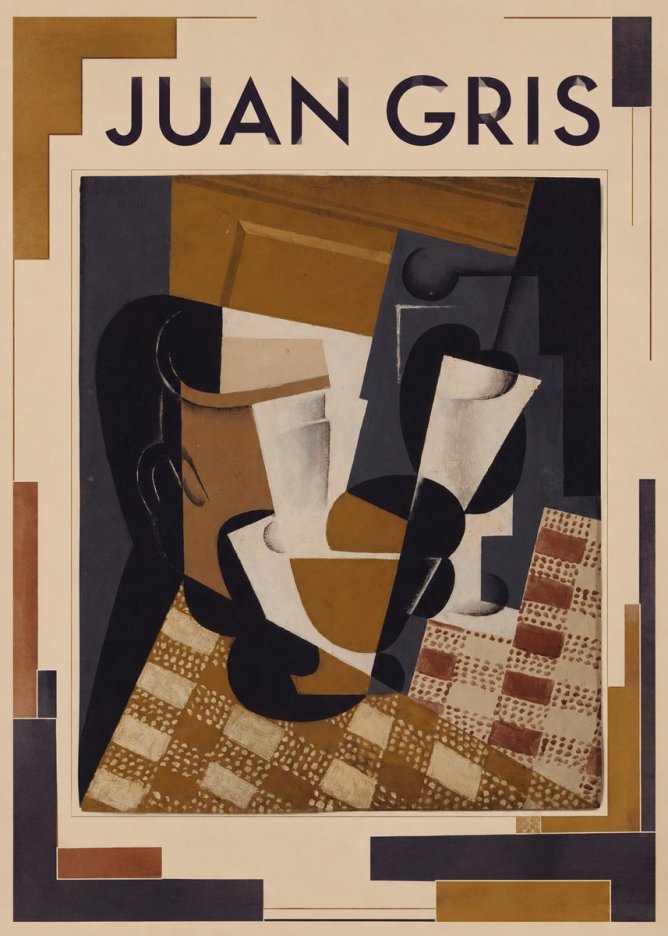 Juan Gris Still Life III No1 - Affiche