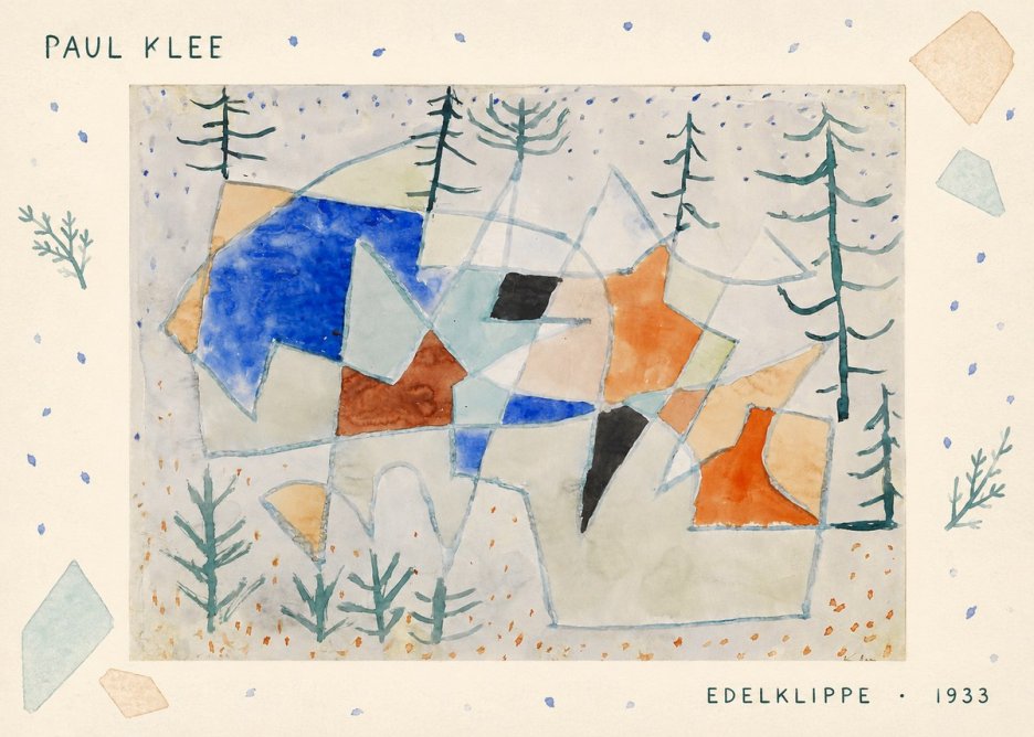 Paul Klee Edelklippe No5 - Affiche