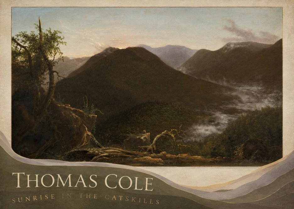 Thomas Cole Sunrise in the Catskills II No2 - Affiche