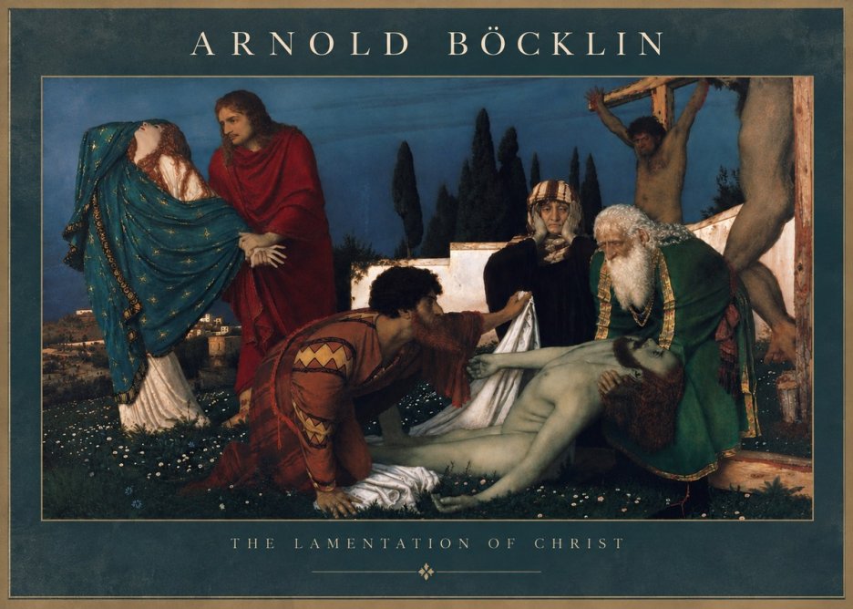 Arnold Böcklin The Lamentation of Christ No5 - Affiche