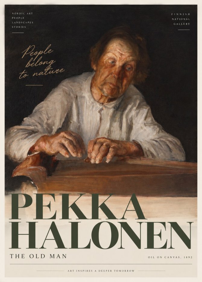 Pekka Halonen The Old Man No3 - Affiche