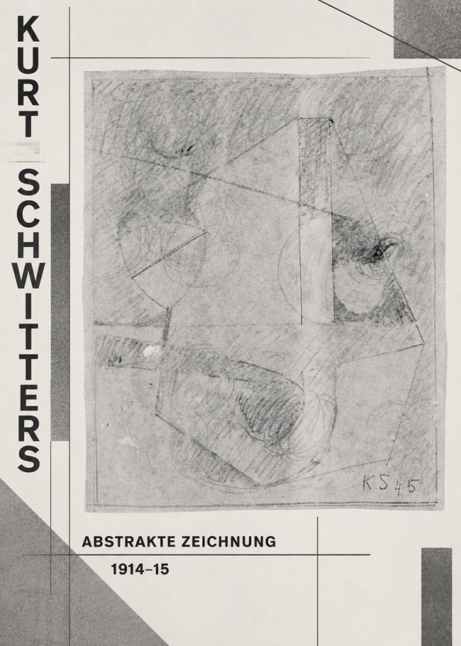 Kurt Schwitters Abstrakte Zeichnung No2 - Affiche