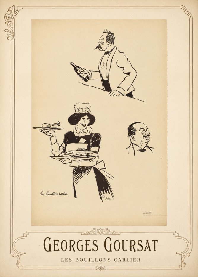 Georges Goursat Les Bouillons Carlier II No1 - Affiche