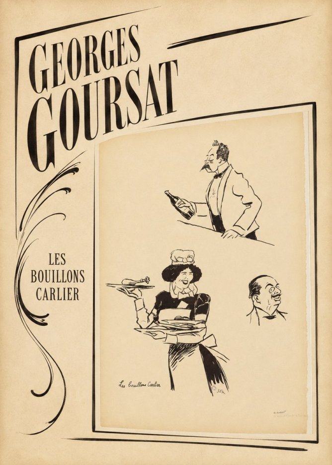 Georges Goursat Les Bouillons Carlier II No2 - Affiche