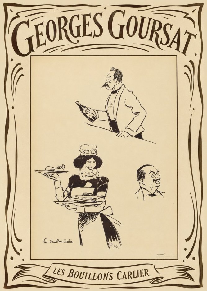 Georges Goursat Les Bouillons Carlier II No4 - Affiche