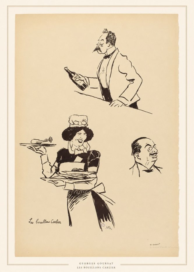 Georges Goursat Les Bouillons Carlier II No5 - Affiche
