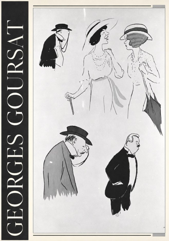 Georges Goursat Character Studies No3 - Affiche