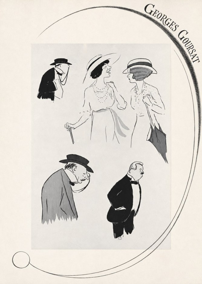 Georges Goursat Character Studies No6 - Affiche