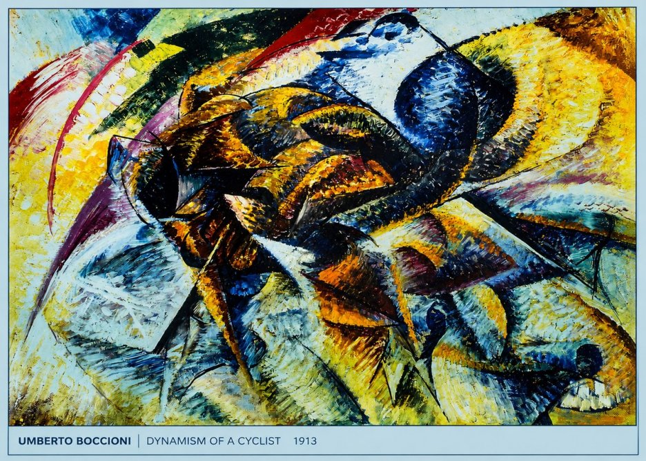 Umberto Boccioni Dynamism of a Cyclist II No5 - Affiche