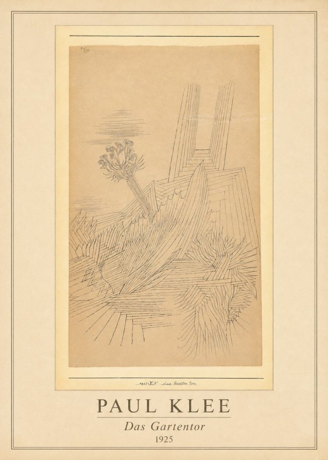 Paul Klee Das Gartentor II No1 - Affiche