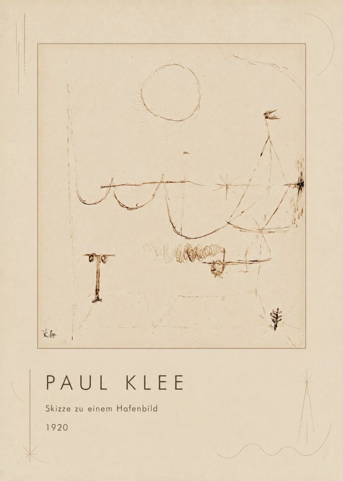 Paul Klee Skizze Zu Einem Hafenbild No1 - Affiche
