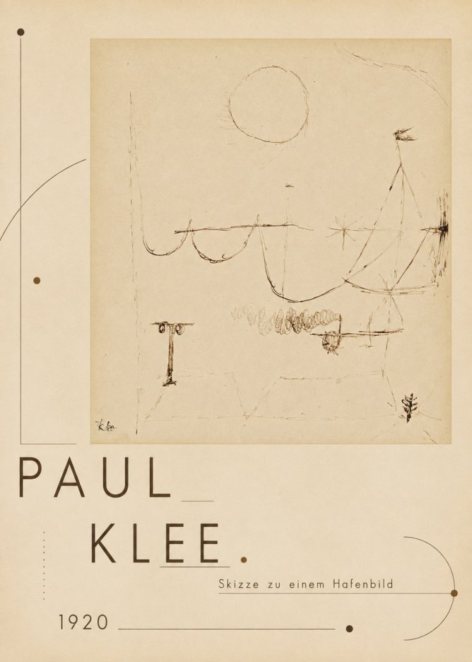 Paul Klee Skizze Zu Einem Hafenbild No3 - Affiche