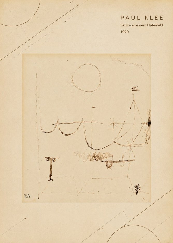 Paul Klee Skizze Zu Einem Hafenbild No4 - Affiche