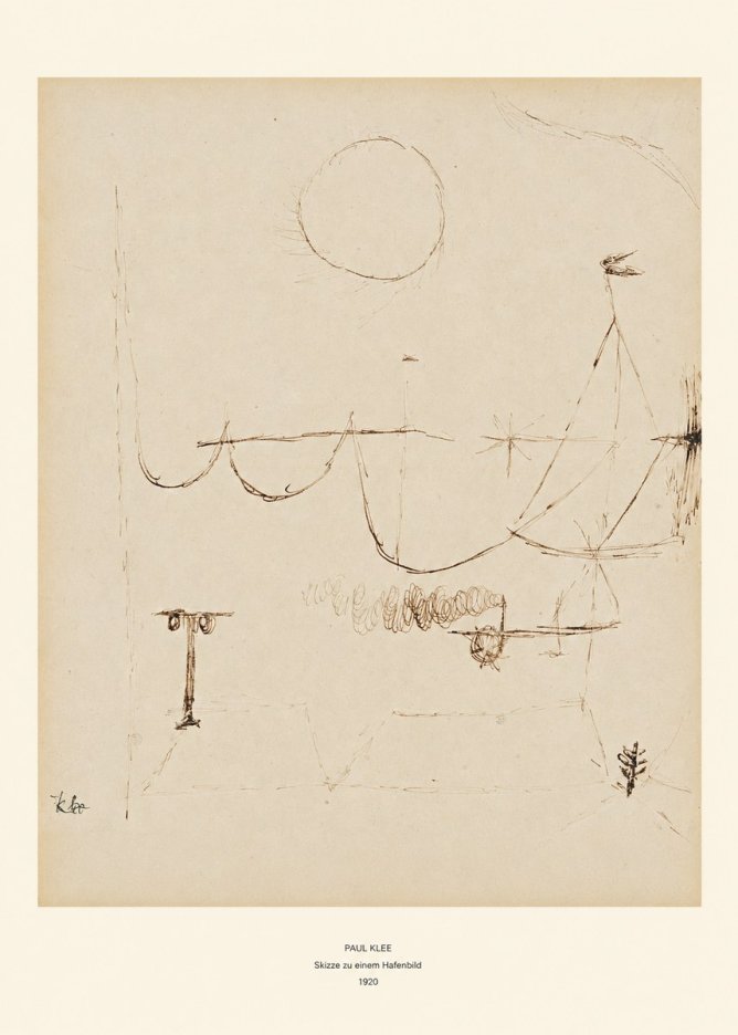 Paul Klee Skizze Zu Einem Hafenbild No6 - Affiche