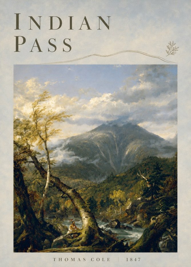 Thomas Cole Indian Pass II No4 - Affiche