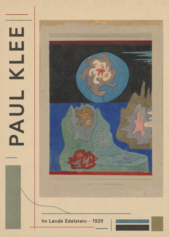 Paul Klee Im Lande Edelstein No2 - Affiche