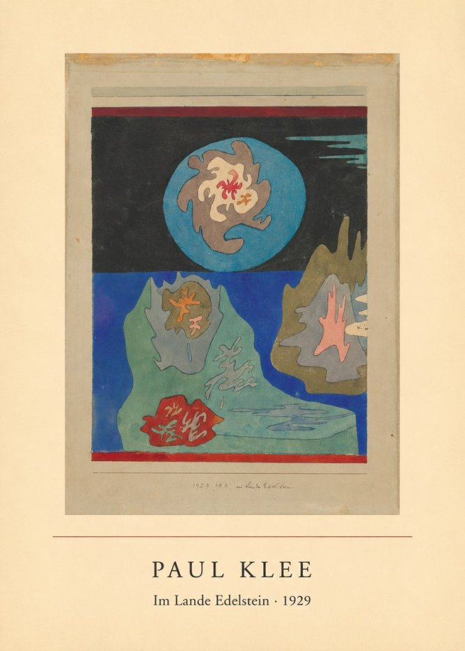 Paul Klee Im Lande Edelstein No3 - Affiche