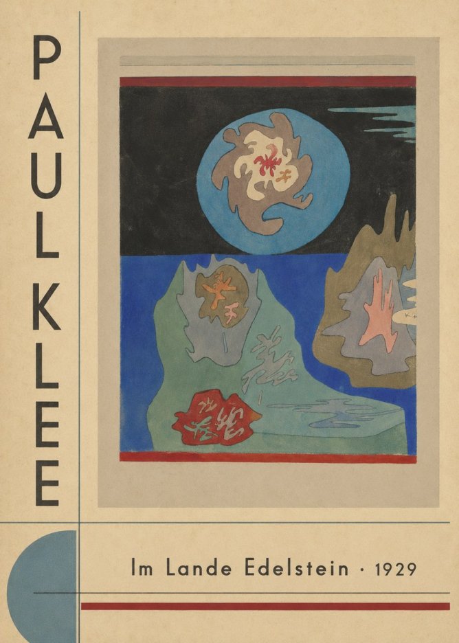 Paul Klee Im Lande Edelstein No5 - Affiche