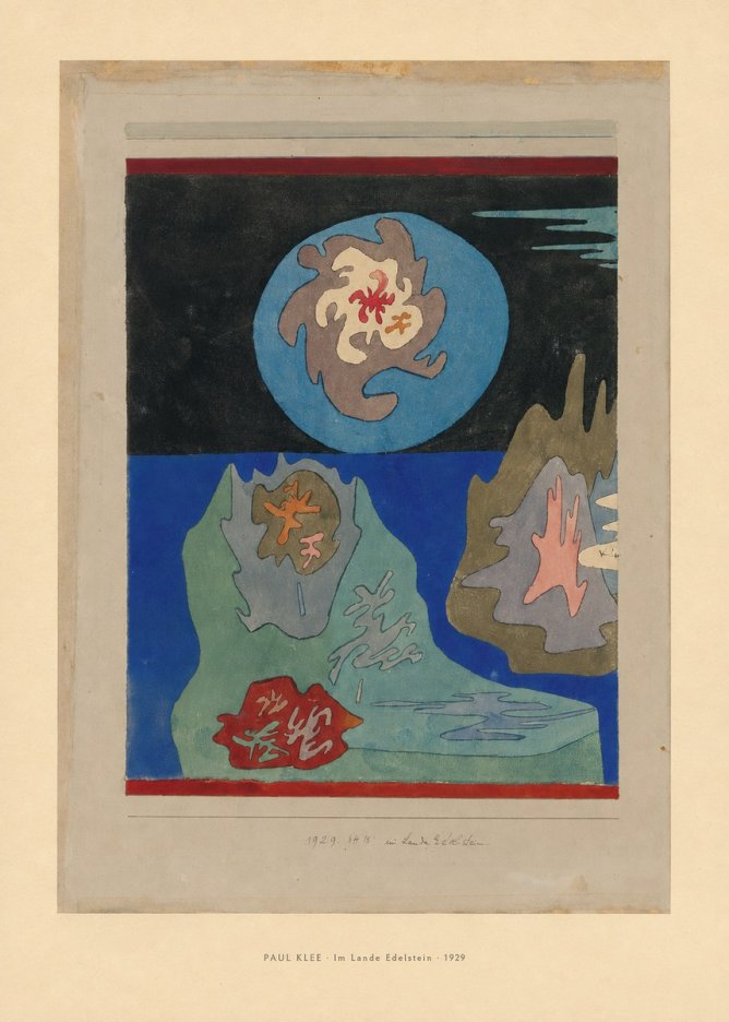 Paul Klee Im Lande Edelstein No6 - Affiche