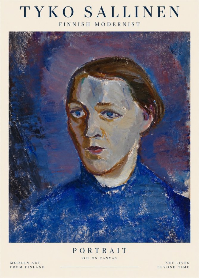 Tyko Sallinen Portrait II No1 - Affiche