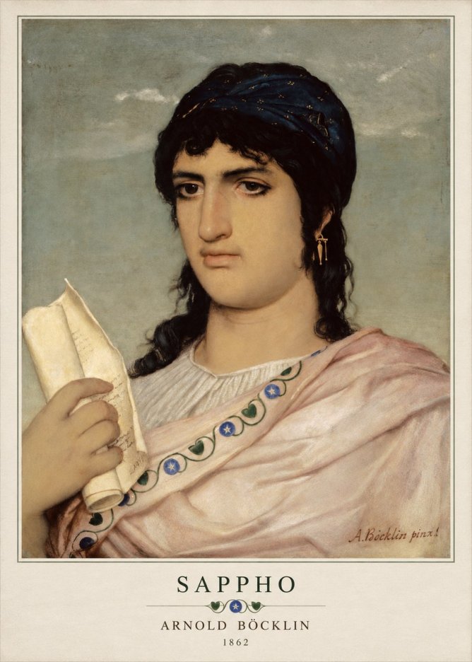 Arnold Böcklin Sappho No3 - Affiche