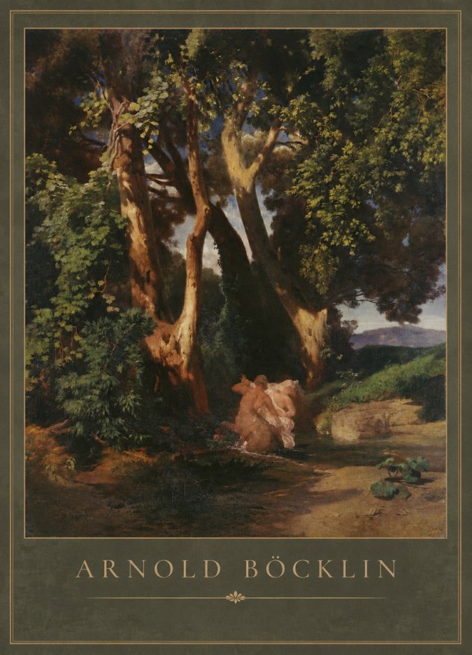Arnold Böcklin Forest Landscape No2 - Affiche