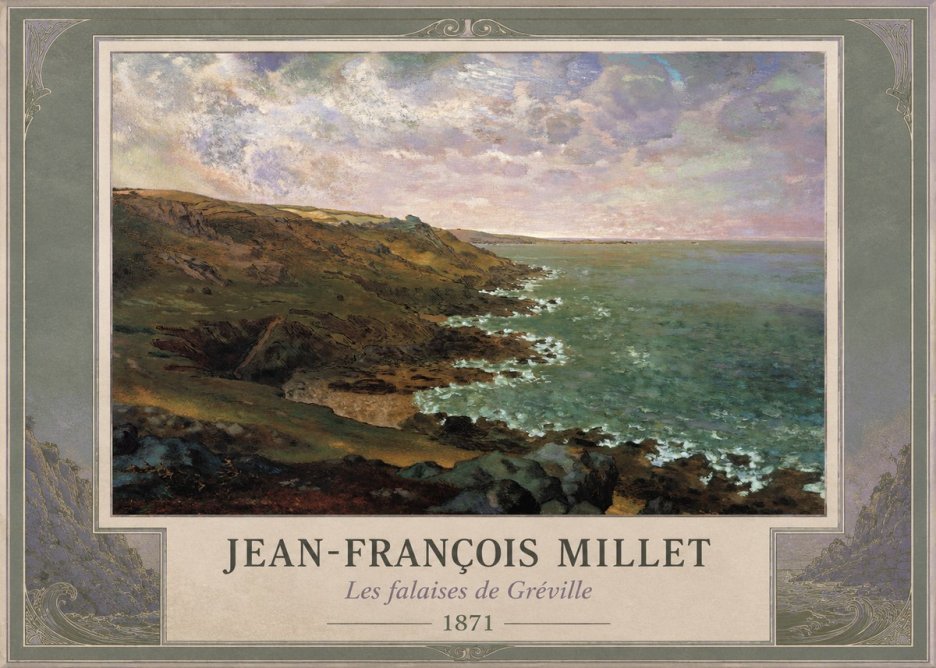 Jean-François Millet Les Falaises De Gréville No1 - Affiche