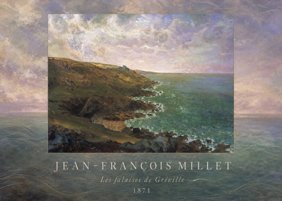 Jean-François Millet Les Falaises De Gréville No4 - Affiche