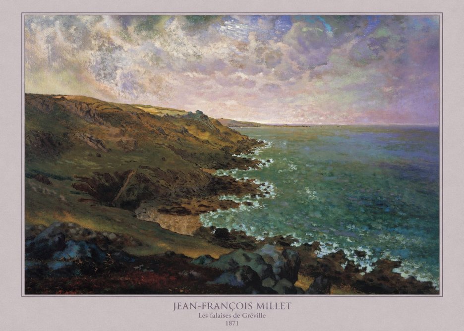 Jean-François Millet Les Falaises De Gréville No5 - Affiche