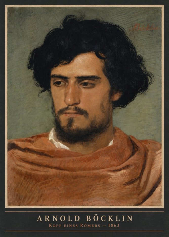 Arnold Böcklin Kopf Eines Römers No4 - Affiche