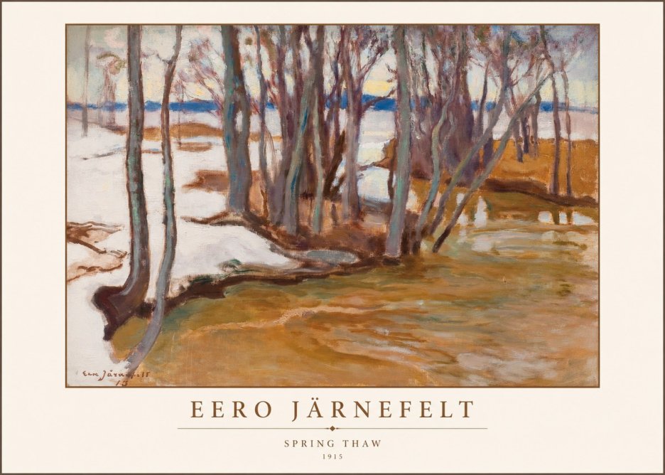 Eero Järnefelt Spring Thaw No1 - Affiche