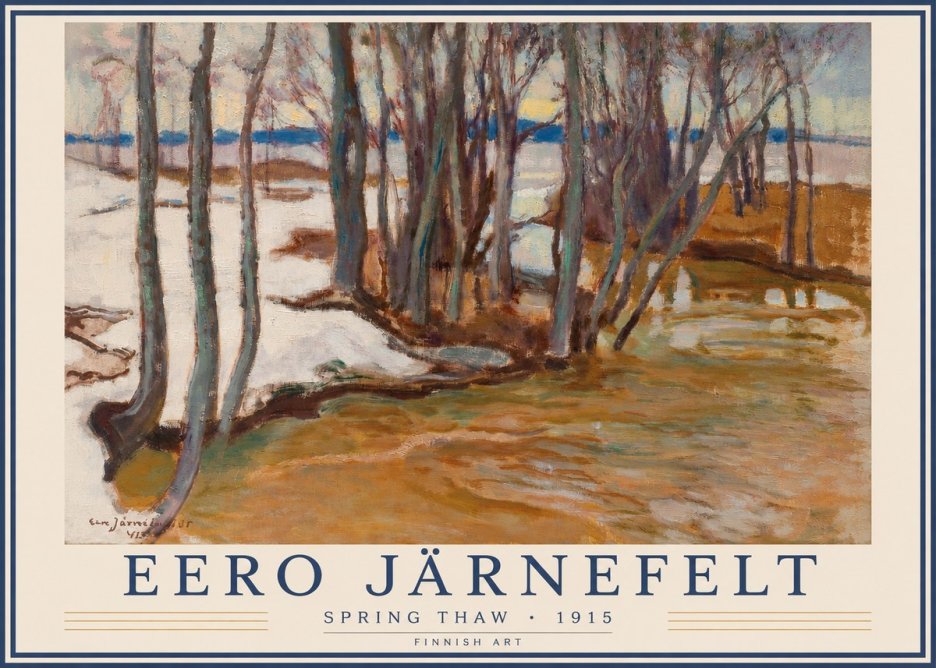 Eero Järnefelt Spring Thaw No3 - Affiche
