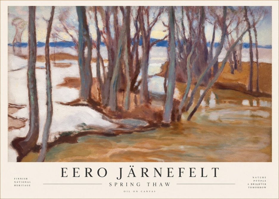 Eero Järnefelt Spring Thaw No4 - Affiche