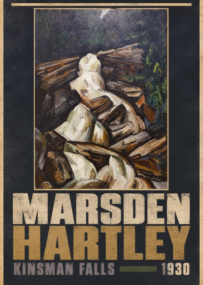 Marsden Hartley Kinsman Falls No5 - Affiche