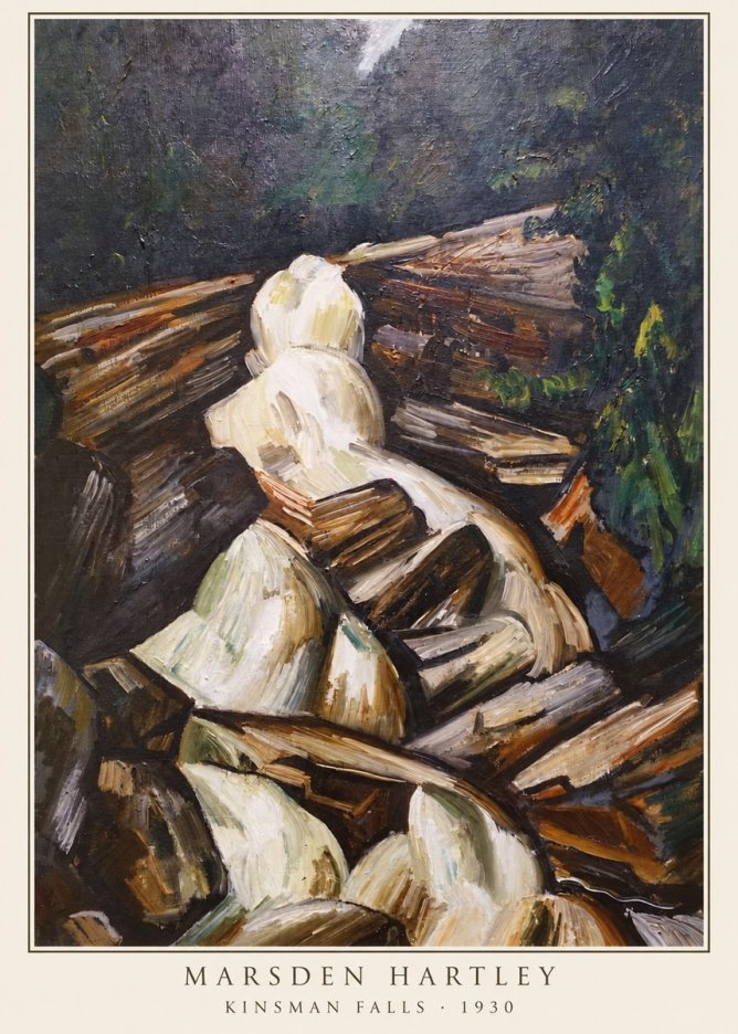 Marsden Hartley Kinsman Falls No6 - Affiche