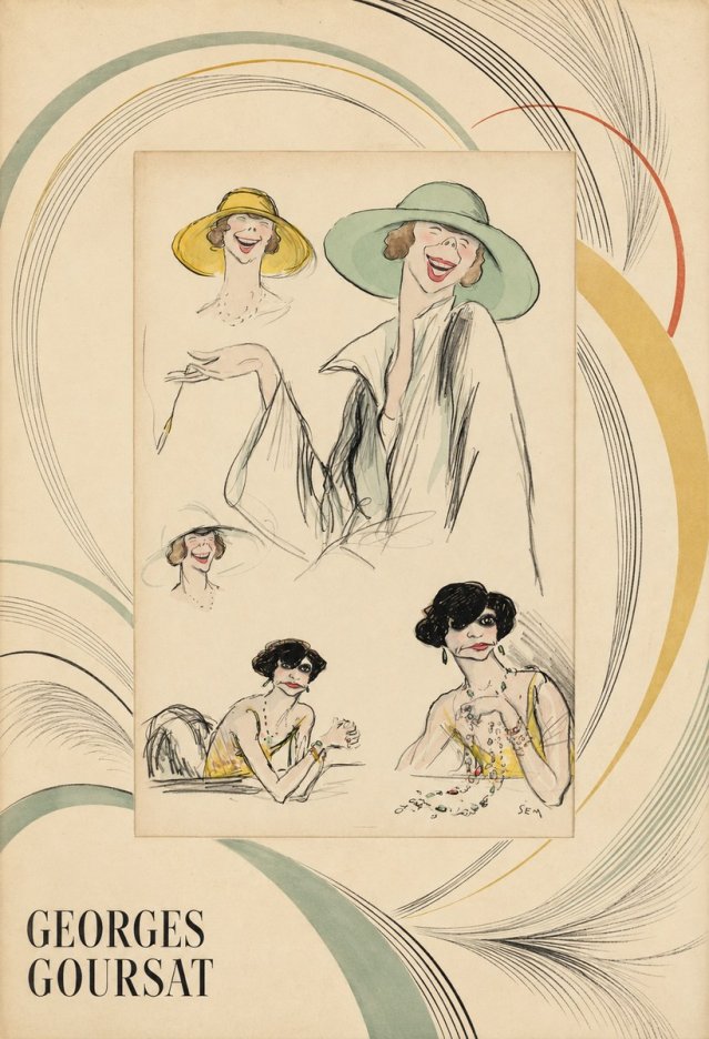 Georges Goursat Elegant Parisian Caricatures No4 - Affiche